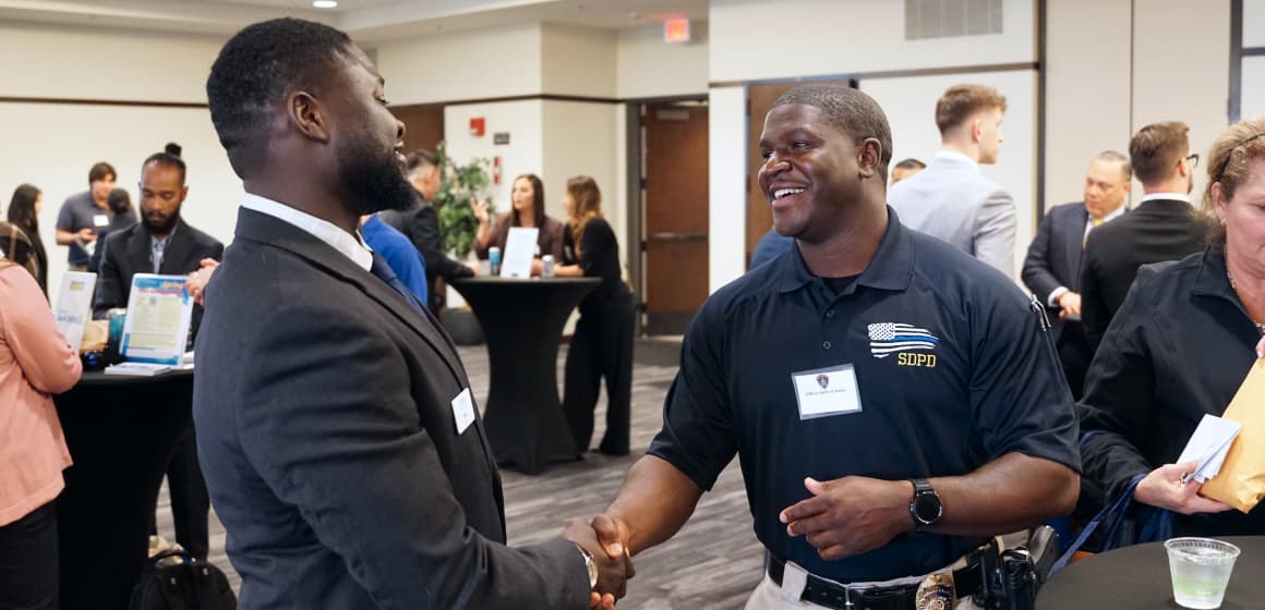 Students networking