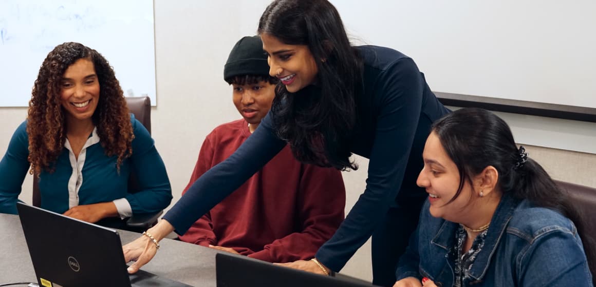 Students collaborating
